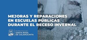 Lee más sobre el artículo Reparaciones y mejoras en edificios de las instituciones educativas públicas de Santa Rosa.