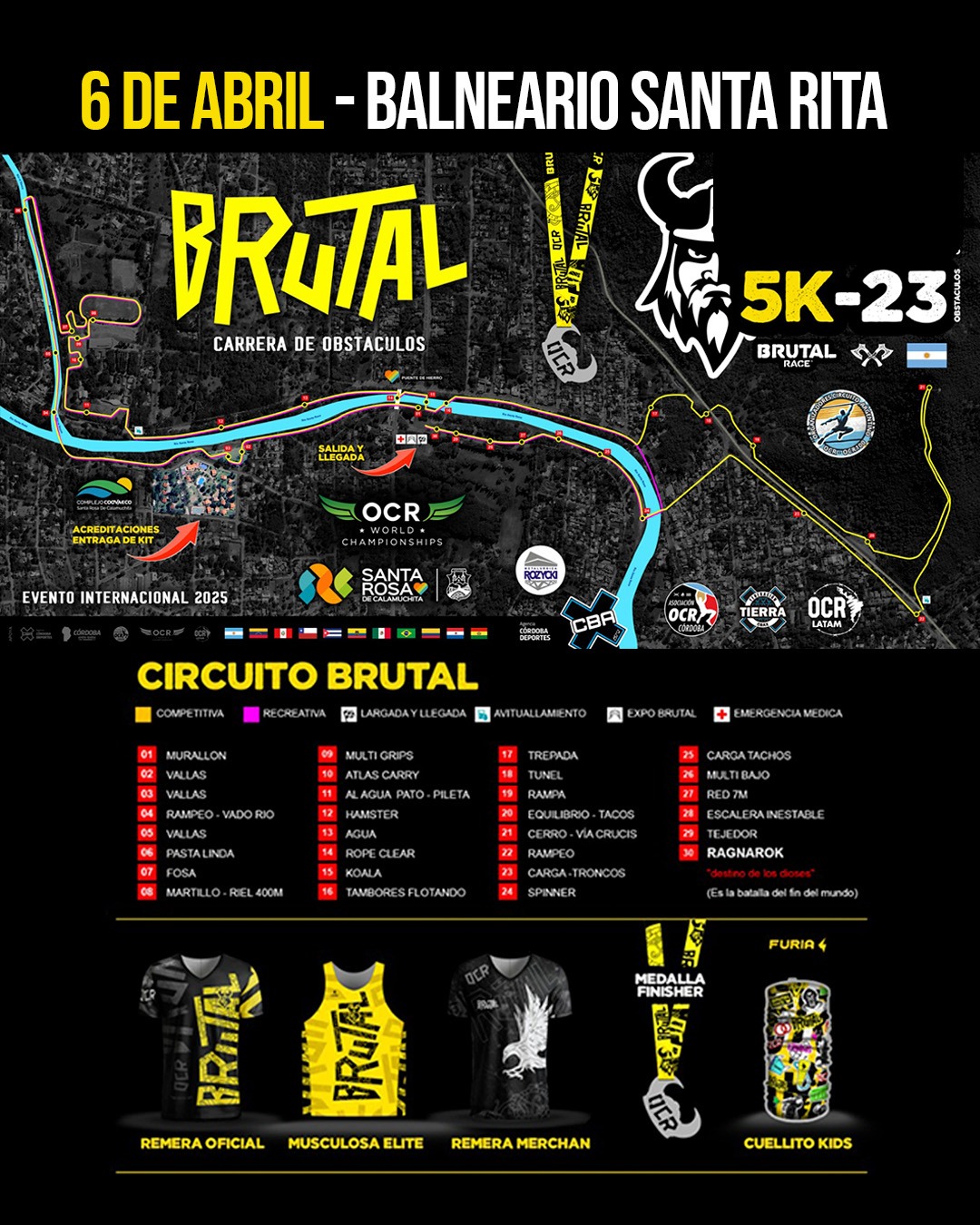 En este momento estás viendo 💥 ¡LLEGA BRUTAL RACE A SANTA ROSA! 💪🌿